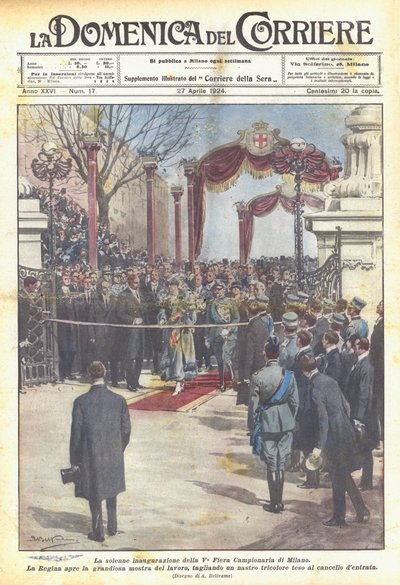 Slavnostní zahájení 5. milánského veletrhu od Achille Beltrame