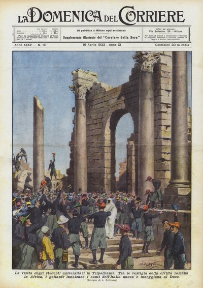 Návštěva studentů univerzity v Tripolitánii od Achille Beltrame
