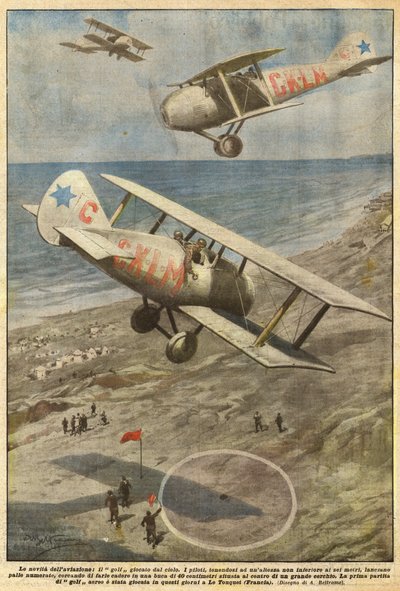 Zprávy z letectví, golf hrál z nebe od Achille Beltrame