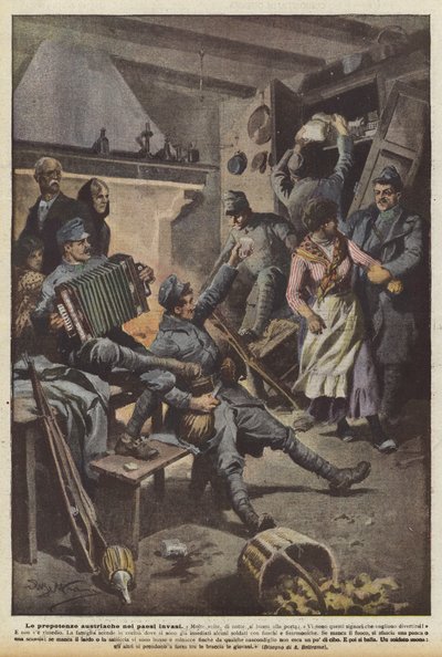 Rakouská šikana v napadených zemích od Achille Beltrame