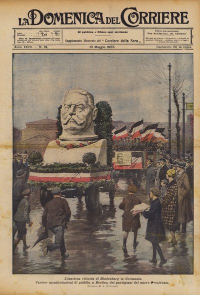 Hindenburgovo dlouho očekávané vítězství v Německu od Achille Beltrame