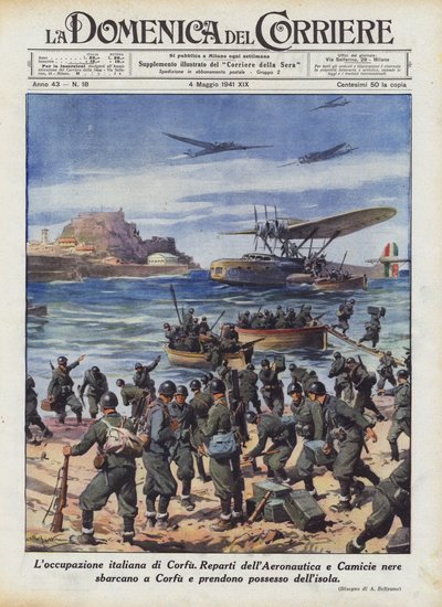Italská okupace Korfu od Achille Beltrame