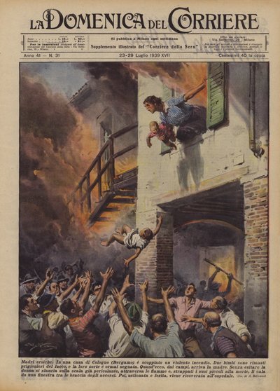Hrdinské matky od Achille Beltrame