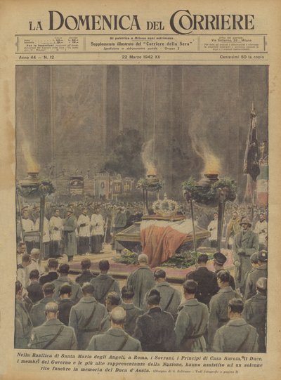 V bazilice Santa Maria degli Angeli v Římě se panovníci, knížata z rodu Savojských, vévoda ? od Achille Beltrame