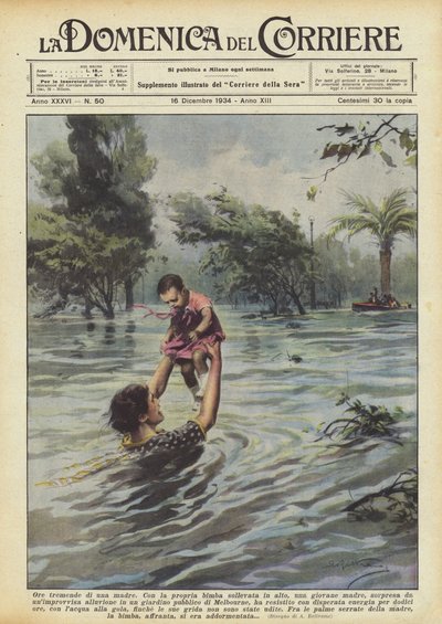 Obrovské hodiny matky od Achille Beltrame