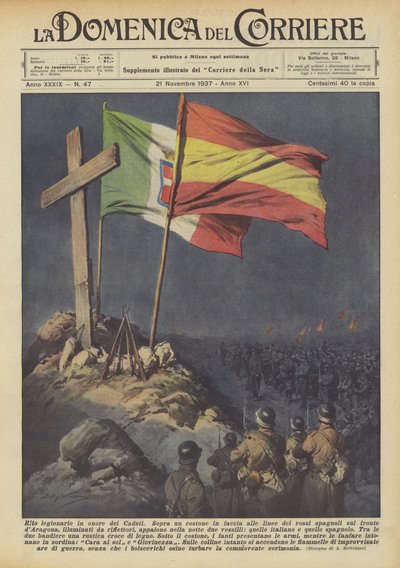 Legionářský obřad na počest padlých od Achille Beltrame