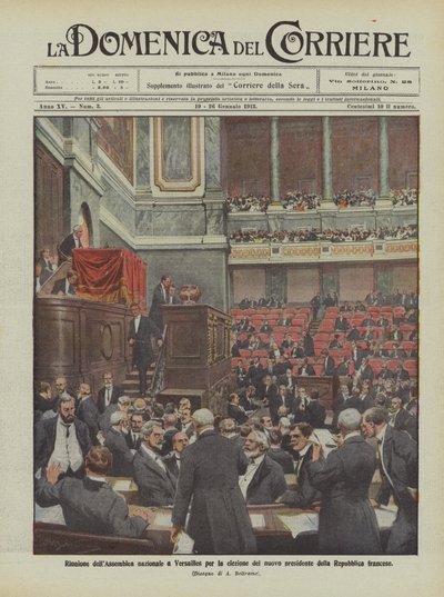 Zasedání Národního shromáždění ve Versailles k volbě nového prezidenta Francouzské republiky od Achille Beltrame