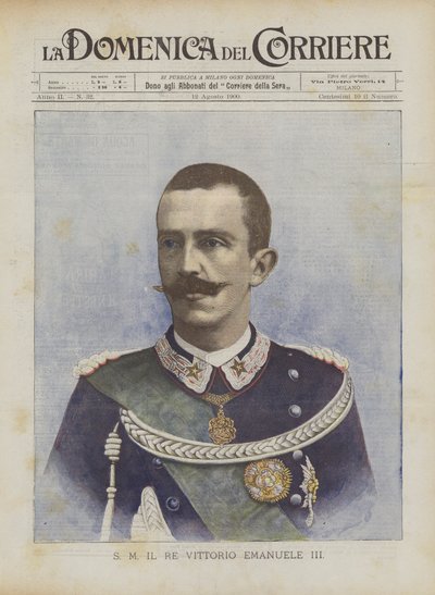 S M Král Vittorio Emanuele III od Achille Beltrame
