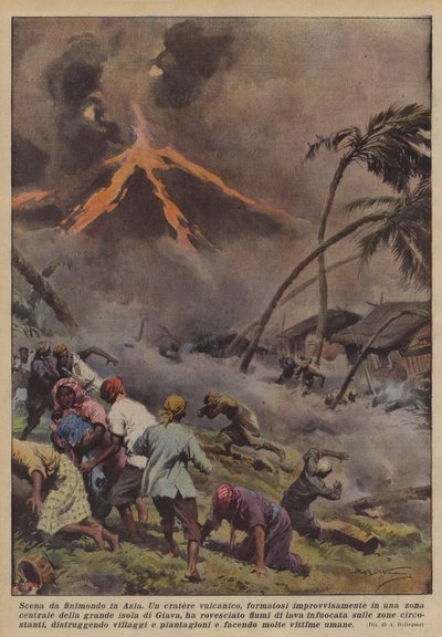 Velká scéna v Asii od Achille Beltrame
