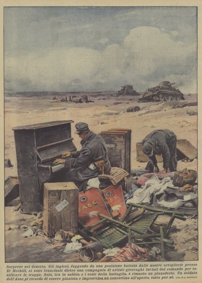 Překvapení v poušti (barva litho) od Achille Beltrame