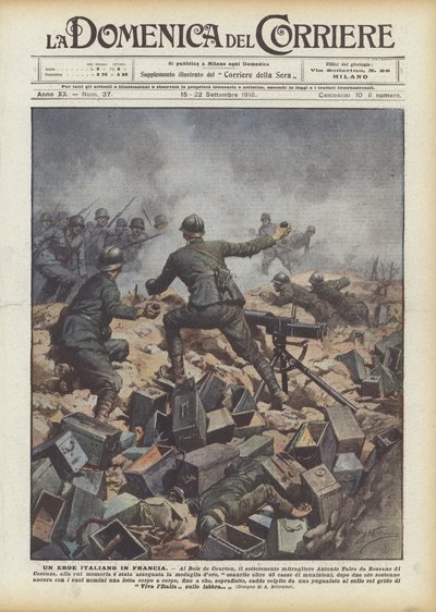 Italský hrdina ve Francii od Achille Beltrame
