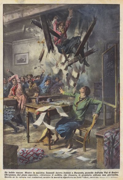 Lidská ohnivá koule od Achille Beltrame