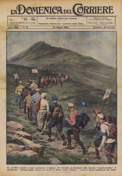 Mírový útok na horu od Achille Beltrame