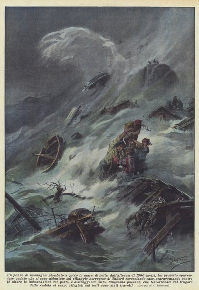 Kus hory, který se v noci zřítil do moře z výšky 1800 metrů? od Achille Beltrame