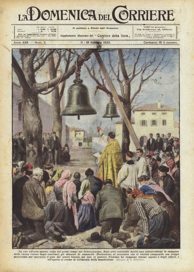 Venkovní rituál jako v raných dobách křesťanství od Achille Beltrame