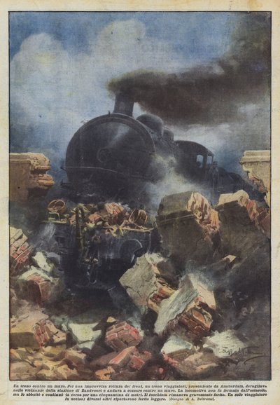 Vlak u zdi od Achille Beltrame