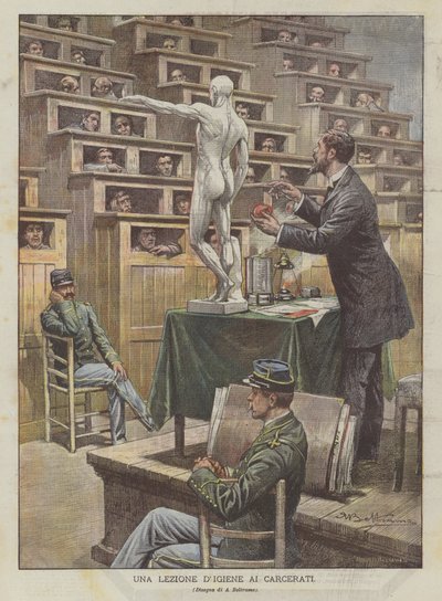 Lekce hygieny pro vězně od Achille Beltrame