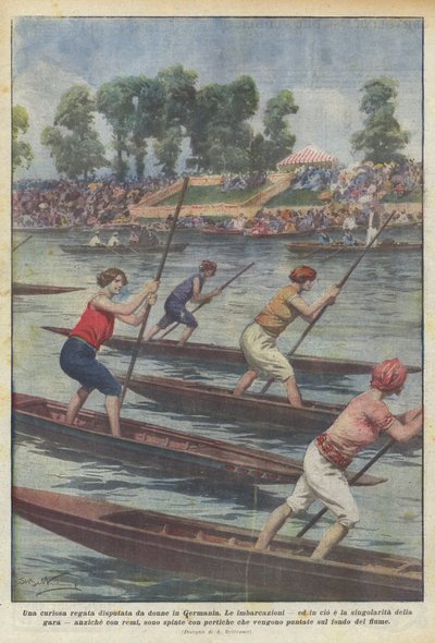 Kuriózní regata pořádaná ženami v Německu od Achille Beltrame