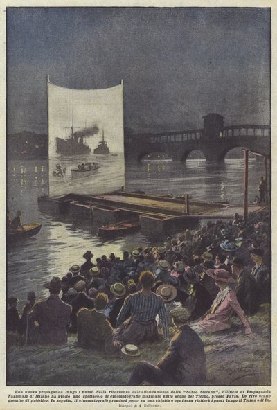 Nová propaganda podél řek od Achille Beltrame