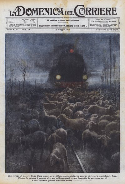 Porážka ovcí od Achille Beltrame