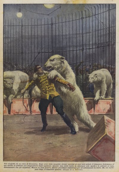 Tragédie v bruselském cirkuse od Achille Beltrame