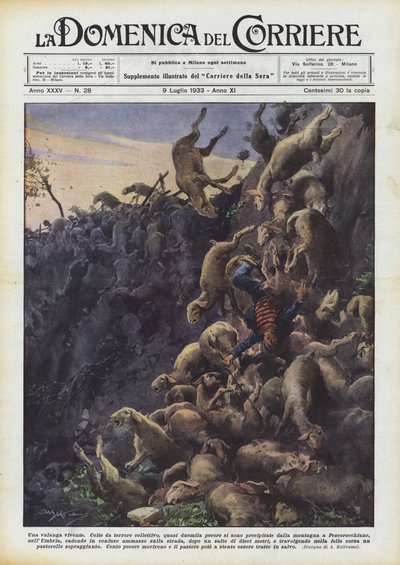 Živá lavina od Achille Beltrame