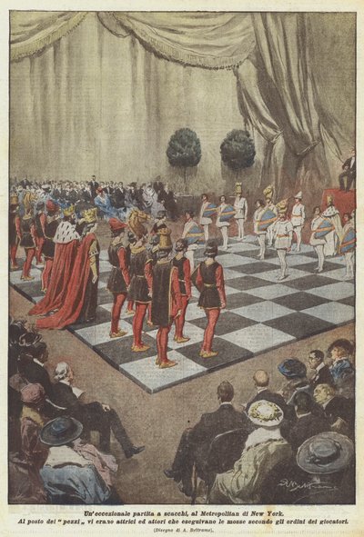 Výjimečná šachová partie v Metropolitanu v New Yorku od Achille Beltrame