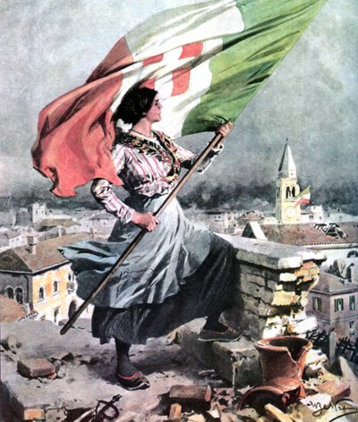 První světová válka 1915 1918 Itálie-Vittorio Veneto od Achille Beltrame