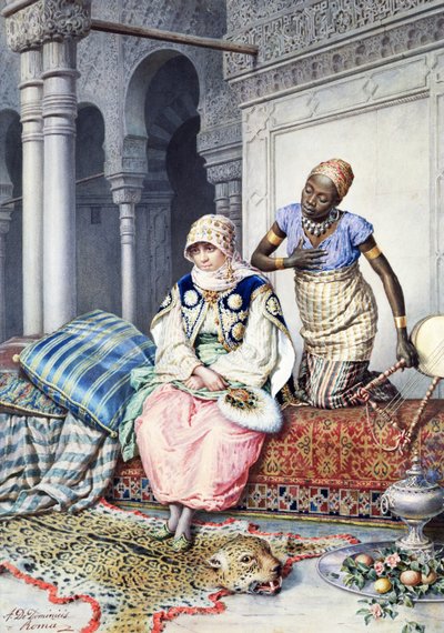 V harému (wc na papíře) od Achille De Dominicis