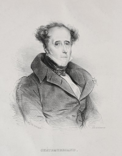 Francois René Auguste Victome de Chateaubriand od Achille Devéria