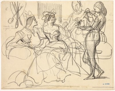 Studie od Achille Devéria