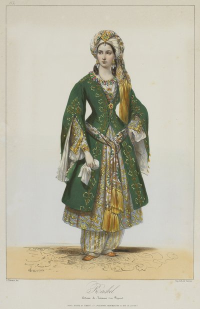 Élisa Rachel jako Roxane v Bajazet od Racine, 1838 od Achille Devéria