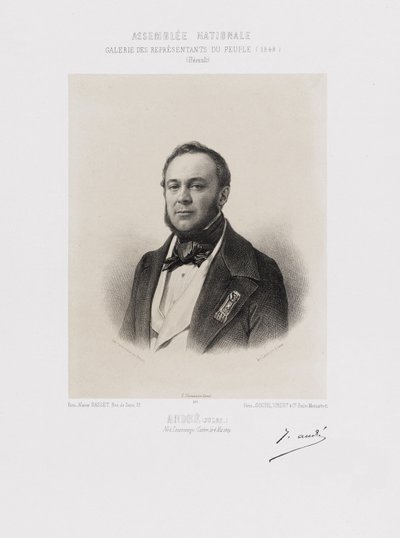 Národní shromáždění, Galerie lidových zástupců - Marie François Joseph Jules André (Hérault) od Achille Devéria