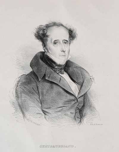 Francois René Auguste Victome de Chateaubriand od Achille Devéria