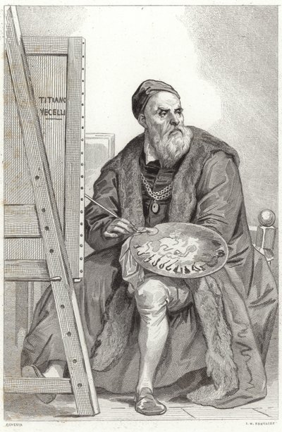 Portrét Tiziana od Achille Devéria