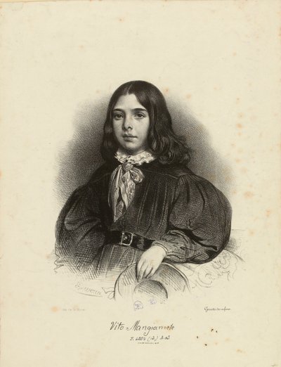 Portrét Vita Mangiamele 1827-1897, 1839. od Achille Devéria