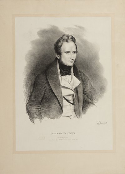 Portrét autora Alfreda de Vigny 1797-1863, 1831. od Achille Devéria