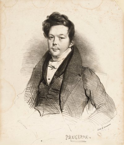 Portrét skladatele Auguste-Mathieu Panserona 1796-1859, 1832. od Achille Devéria