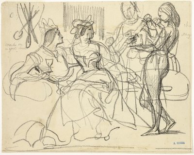 Studie od Achille Devéria