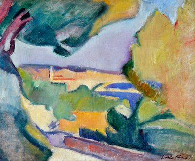 Středomořská krajina, kolem roku 1907 (olej na plátně) od Achille Emile Othon Friesz