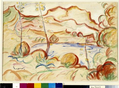Pohled na Cassis, Cap Canaille od Achille Emile Othon Friesz