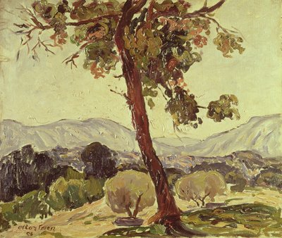 Zalesněná krajina od Achille Emile Othon Friesz