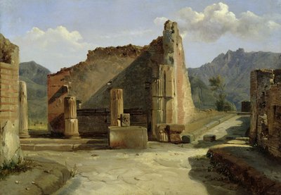 Fórum v Pompejích (olej na plátně) od Achille Etna Michallon