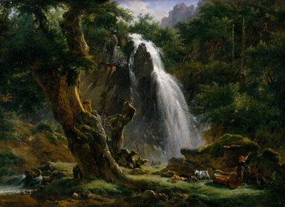 Vodopád v Mont-Dore, 1818. od Achille Etna Michallon