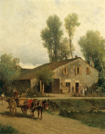 Dům, kde se narodil Giuseppe Verdi (olej na plátně) od Achille Formis Befani