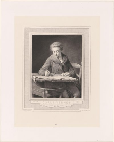 Portrét Carle Verneta Carle Vernet (titul na objektu) od Achille Jacquet