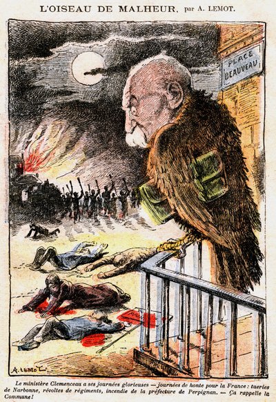 George Clemenceau ve filmu Poutník od Achille Lemot