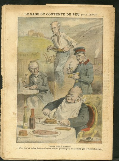 Ilustrace Achille Lemot (1846-1909) v Le Pelerin od Achille Lemot