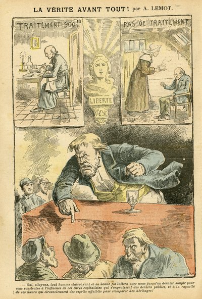 Ilustrace Achille Lemot (1846-1909) v Le Pelerin od Achille Lemot