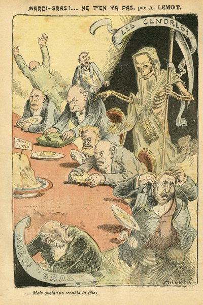 Ilustrace Achille Lemot (1846-1909) v Le Pelerin od Achille Lemot